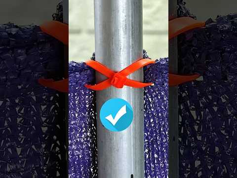 Smart Zip Tie Trick #toolstour #shadenet #camping