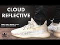 cloud white reflective on feet