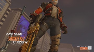 Overwatch 2 Beta - Soldier 76 kill feed