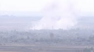 Plumes Of Smoke Over Key Border Town Of Ras Al - Ayn Resimi