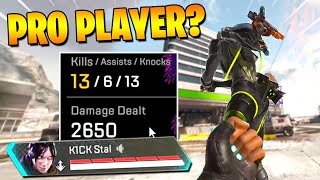 I Got A PRO PLAYER On My Team Solo Queueing, So I Carried Them (Apex Legends)