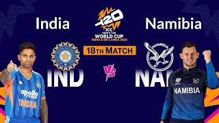 India vs Namibia 🔥 T20 World Cup 2026 Match 18 SMASH in Cricket26!