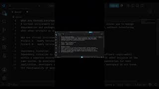 Python Virtual Environments & Package Management in short #shorts #pythonprogramming