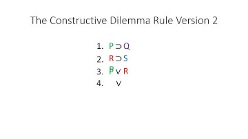 The Constructive Dilemma Rule Version 2