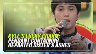 Kyle Echarri's lucky charm: Pendant containing ashes of departed sister Content
