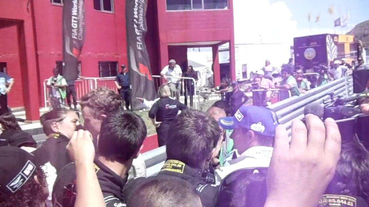 FIA GT1 2011 - Potrero de los Funes - Podium - Hexis team celebrating