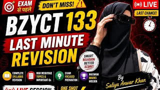 🔴 BZYCT 133 Last Minute Revision LIVE | Exam से पहले Complete Revision | June TEE 2026 | IGNOU