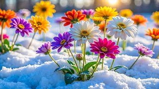 Flower Garden🌸Colorful Flower🌺Breathtaking Nature, Wonderful Bird Songs | Stress Relief and Healing screenshot 5