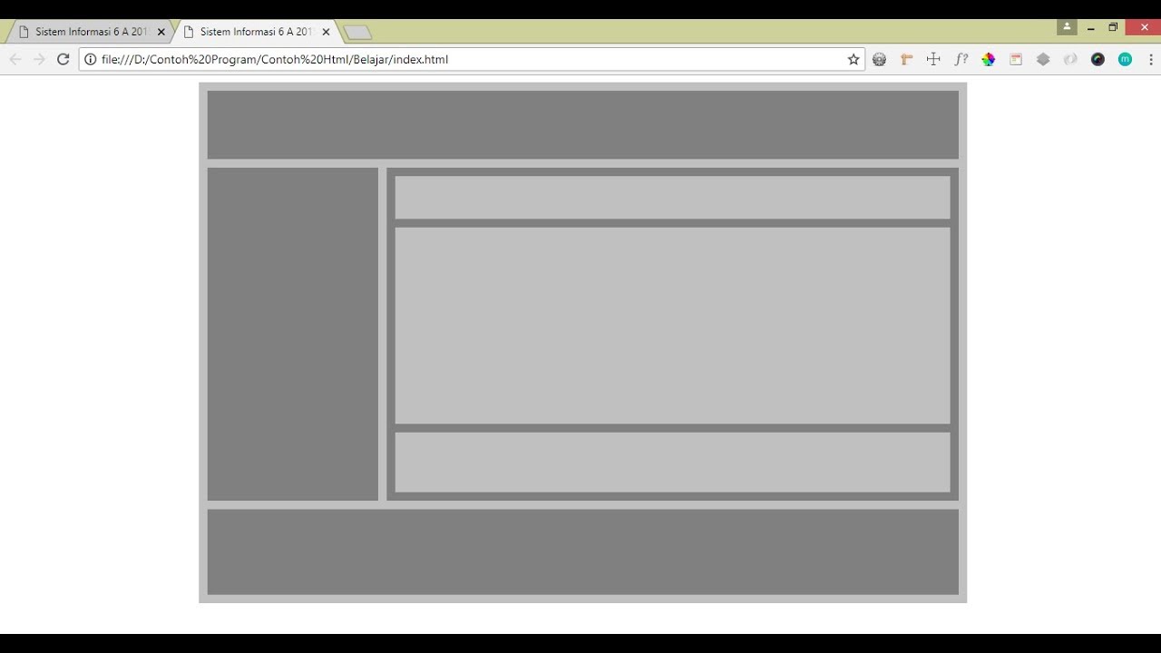 Membuat layout pada Vb.Net menggunakan HTML dan CSS #part 1 - YouTube