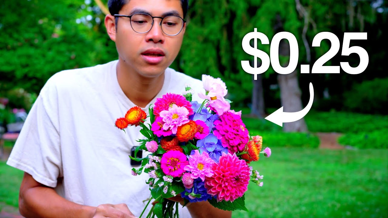 Making Zinnia Bouquets for Flower Farm Stand, Garden Tour & Tips