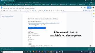 CSE|6th sem|IP Lab | Ex 08  Retrieving information from XML Database