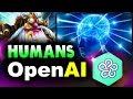 OpenAI vs HUMANS - FIRST WIN EVER! - HUMAN vs NEW BOT ARENA DOTA 2