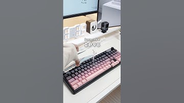 ✨ unboxing the stylish and sleek keyboard! typing just got a lot cooler with the furycube ip98!