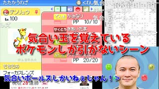 【金ネジキ】気合い玉を覚えているポケモンしか引かないシーン(0717)