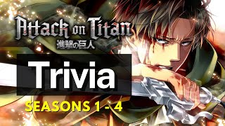 The ULTIMATE Attack on Titan Quiz | Seasons 1-4