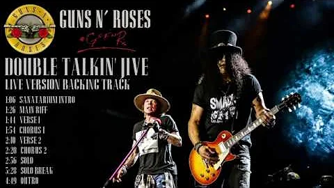 Guns N' Roses - Double Talkin' Jive - Live Version Guitar Backing Track