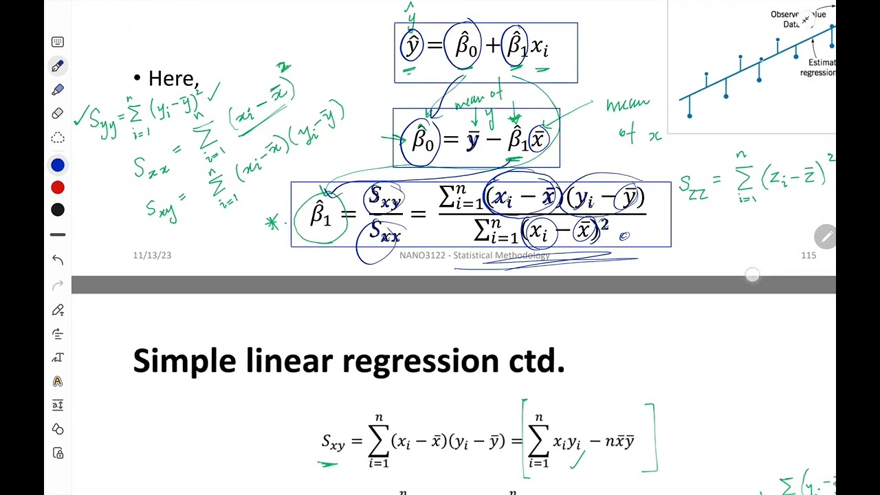 Statistical Methodology 12 - Linear Regression
