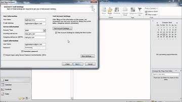 How to setup Outlook 2010 to work with GMX Mail