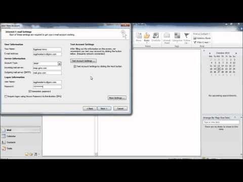 How to setup Outlook 2010 to work with GMX Mail