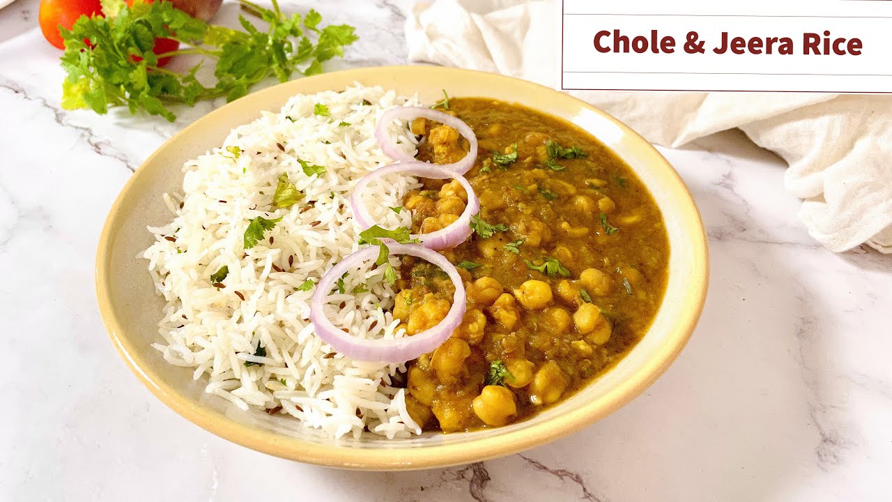 Punjabi Chole Recipe | Jeera Rice Recipe | JEERA RICE & CHOLE RECIPE |  Chole Rice | Best Bites