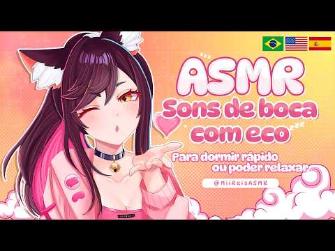 ASMR mouth sounds with echo to help you sleep.