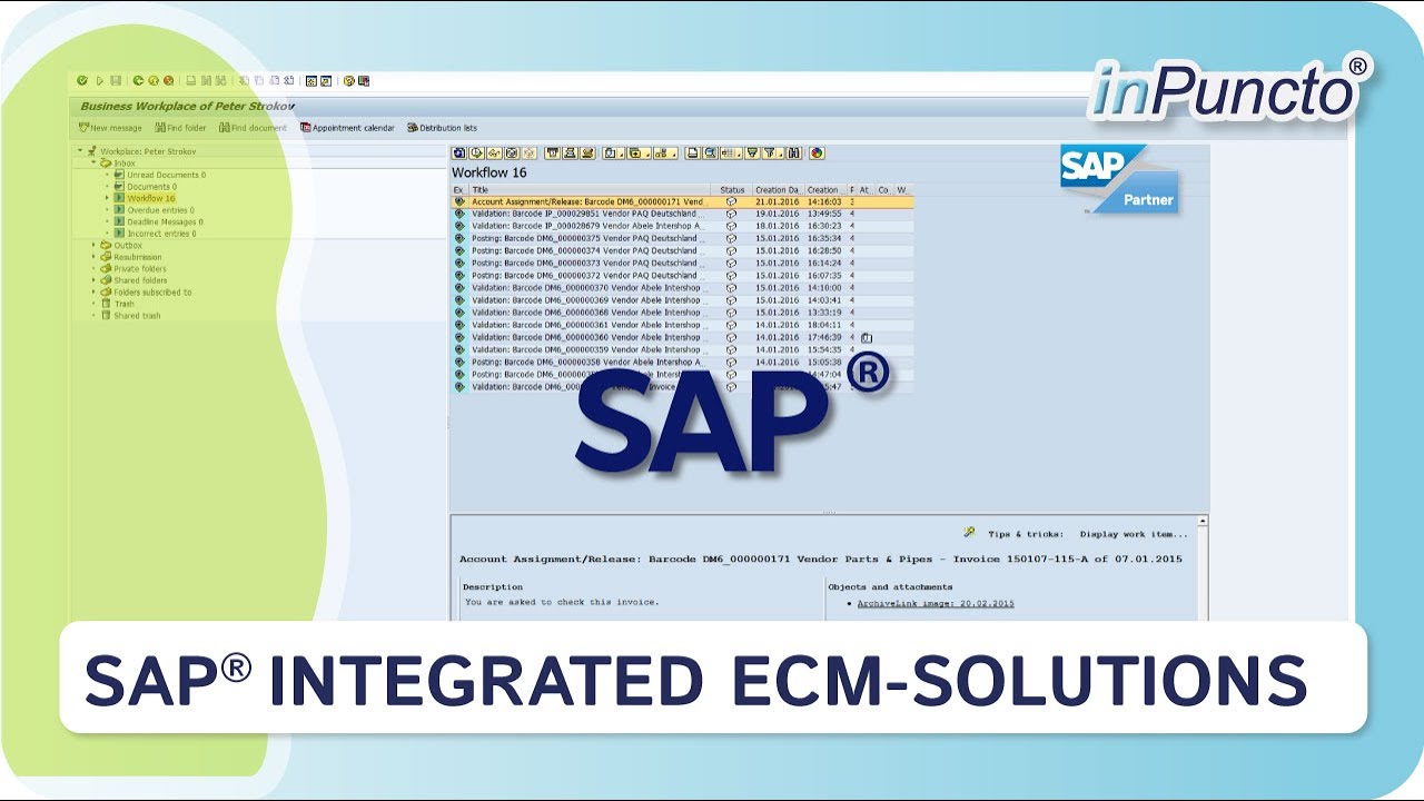SAP Integrated ECM Solutions Your advantages YouTube