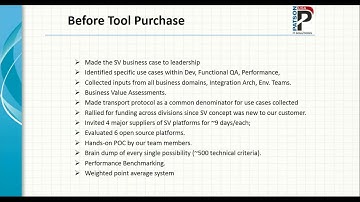Patson USA Webinar on Service Virtualization Implementation