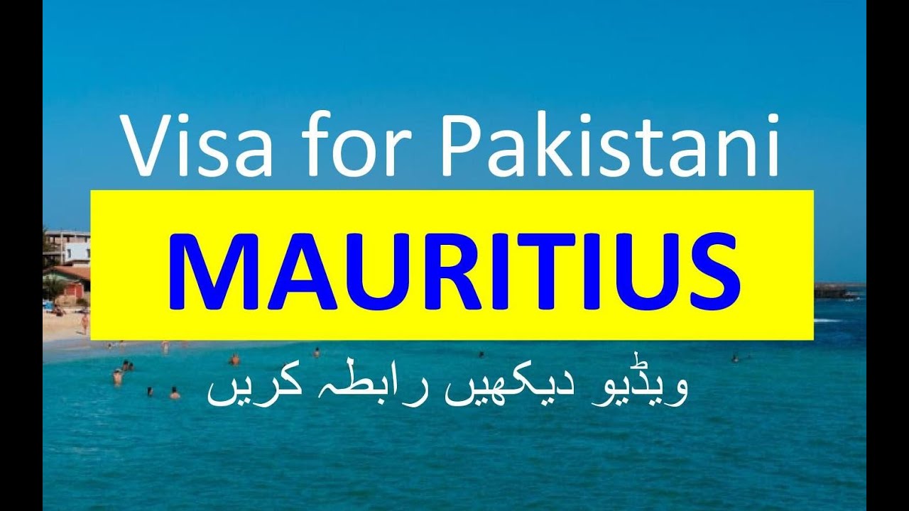 mauritius visit visa fee from pakistan