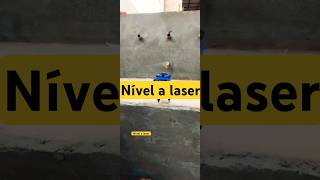 Nível a laser #arquitetura só não apareceu muito a linha do laser 😒 #obra # #construção