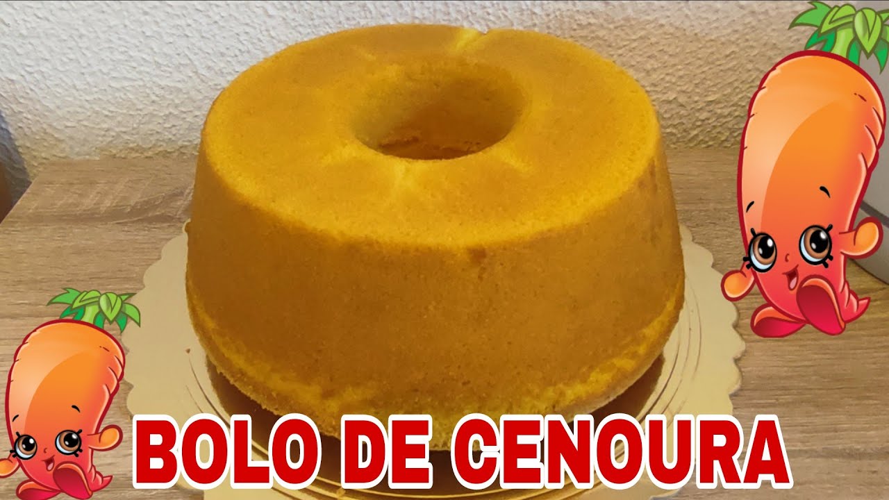 BOLO DE CENOURA, SUPER FOFO, FÁCIL E RÁPIDO DE FAZER 