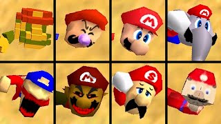 Evolution of Mario's Sinking in Quicksand Animation - Super Mario 64 PC Port - 4K