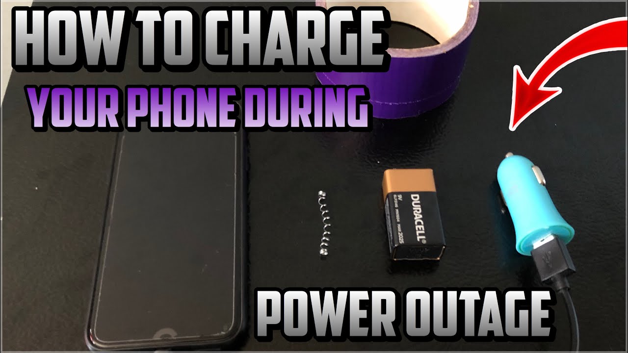 How To Charge Your Phone During A Power Outage - YouTube