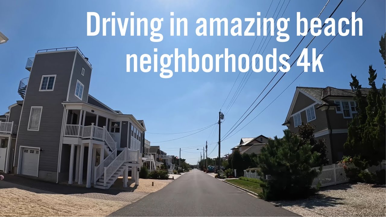 Driving in amazing beach neighborhoods - Mantoloking, New Jersey 🇺🇸 (4k)