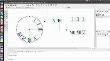 Making A clock face in LibreCAD part 2