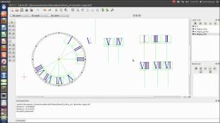 Making A clock face in LibreCAD part 2 screenshot 1