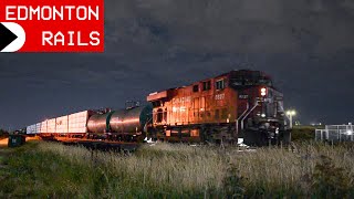 CP Overnight Train Assembly w/ Old Bathtub Gondola Scrap Cars and Sweet Diesel Sound