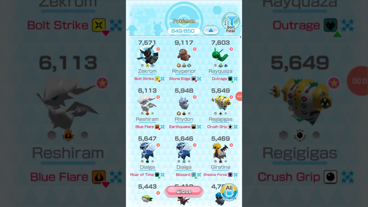 Pokemon Rumble Rush - Zekrom Bolt Strike