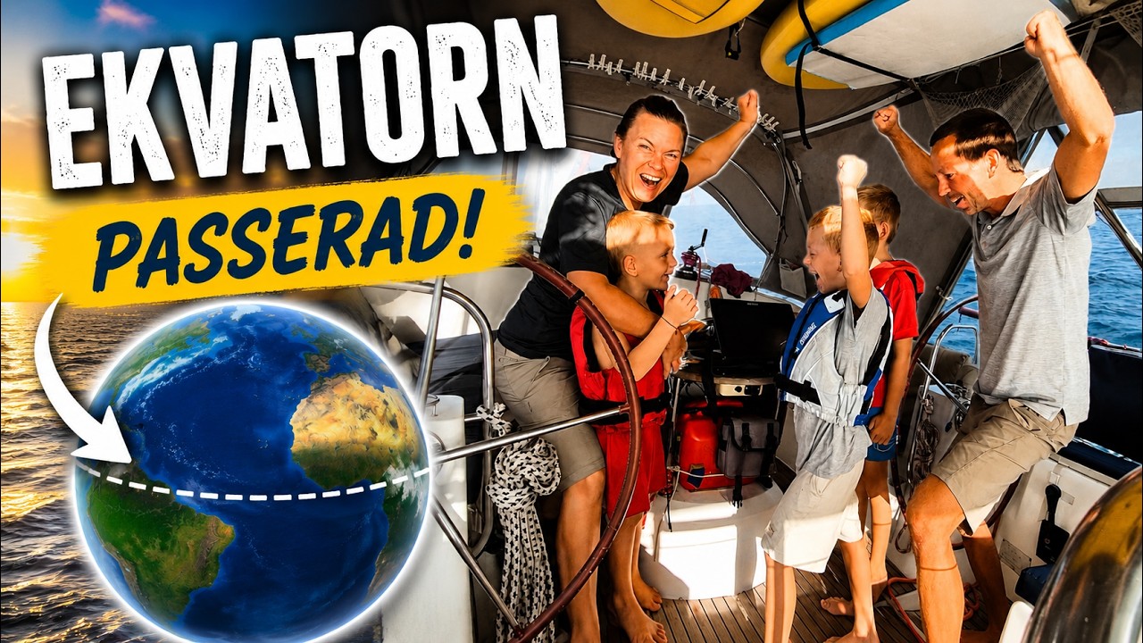 ⁣🌍 Vi korsade EKVATORN med vår segelbåt!