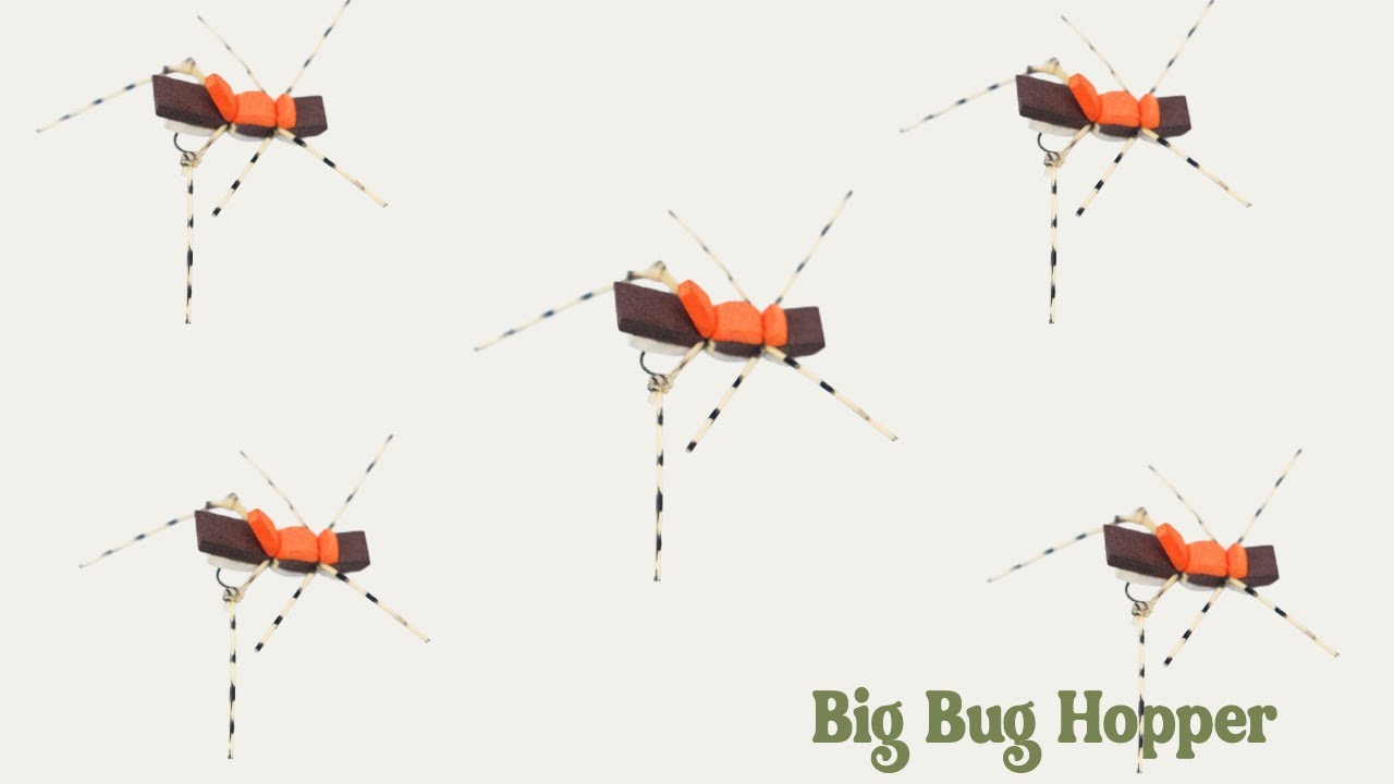 Tie the Big Bug Hopper 🪰 | Foam Fly Action for Trout, Bass & Panfish!
