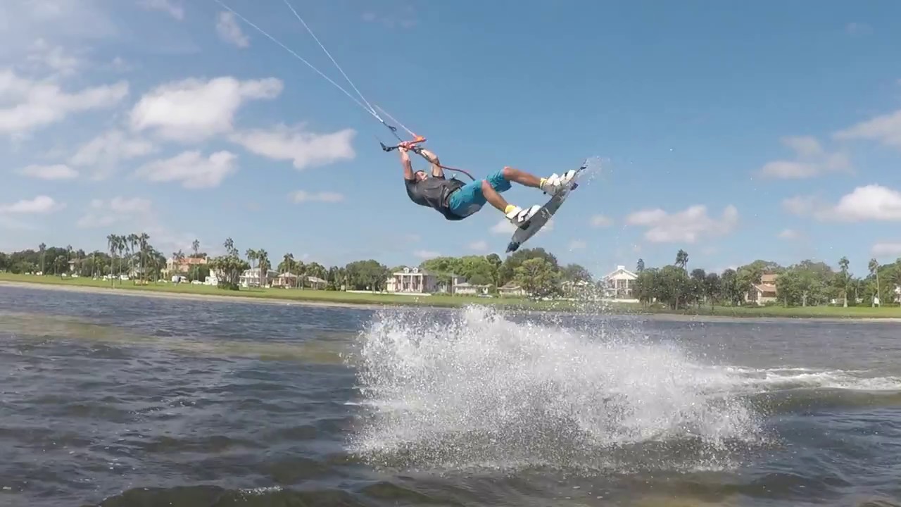 Kiteboarding Lassing Park St Petersburg Florida YouTube