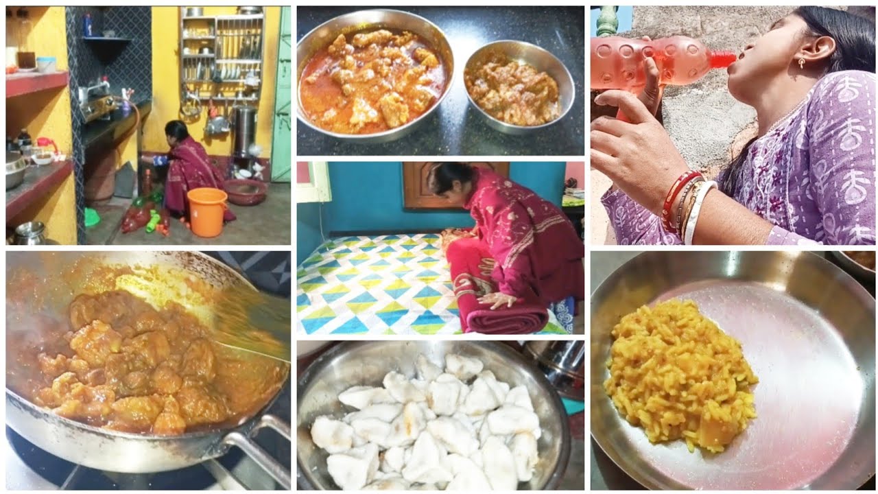 সকালে বিছানা ছেড়ে উঠতেই নিজের জন্য আর কোনো টাইম নাই 😇এইরকম মাংস জীবনে প্রথম আনলো বাড়িতে🙆