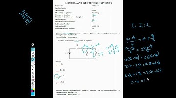 Part 1 EEE(Electrical And Electronics Engineering) ECET PYQ 2025 Explanation