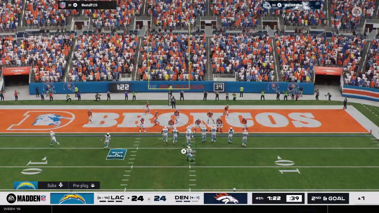 Supreme Madden S1 wk 18 LA Chargers "Bolt of Lightning ⚡"