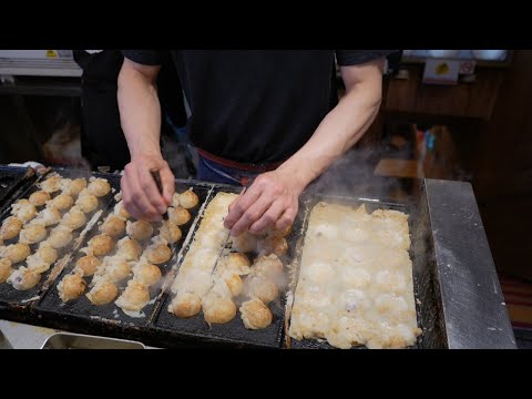 오사카 도톤보리 타코야끼 맛집 앗치치혼포 (JAPAN street FOOD)