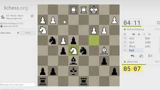 Blitz chess with live commentary #877: Danish gambit declined