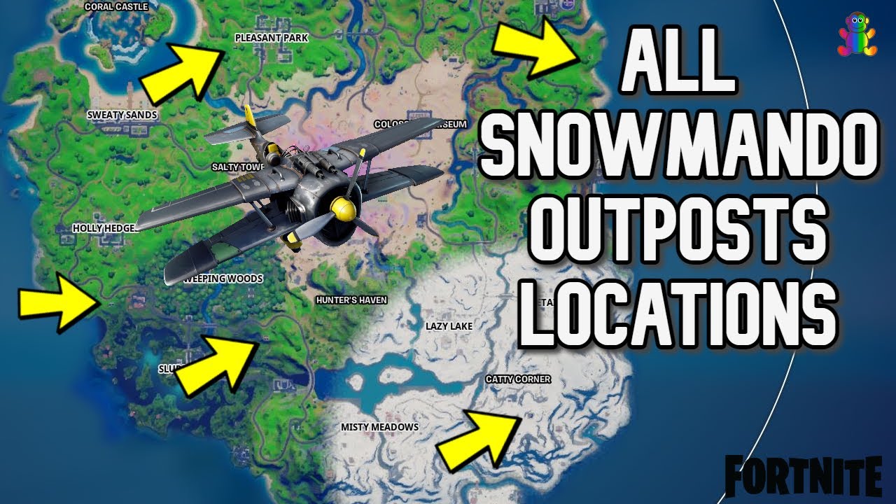 Fortnite Finding Snowmando Outposts All 5 Locations Guide YouTube