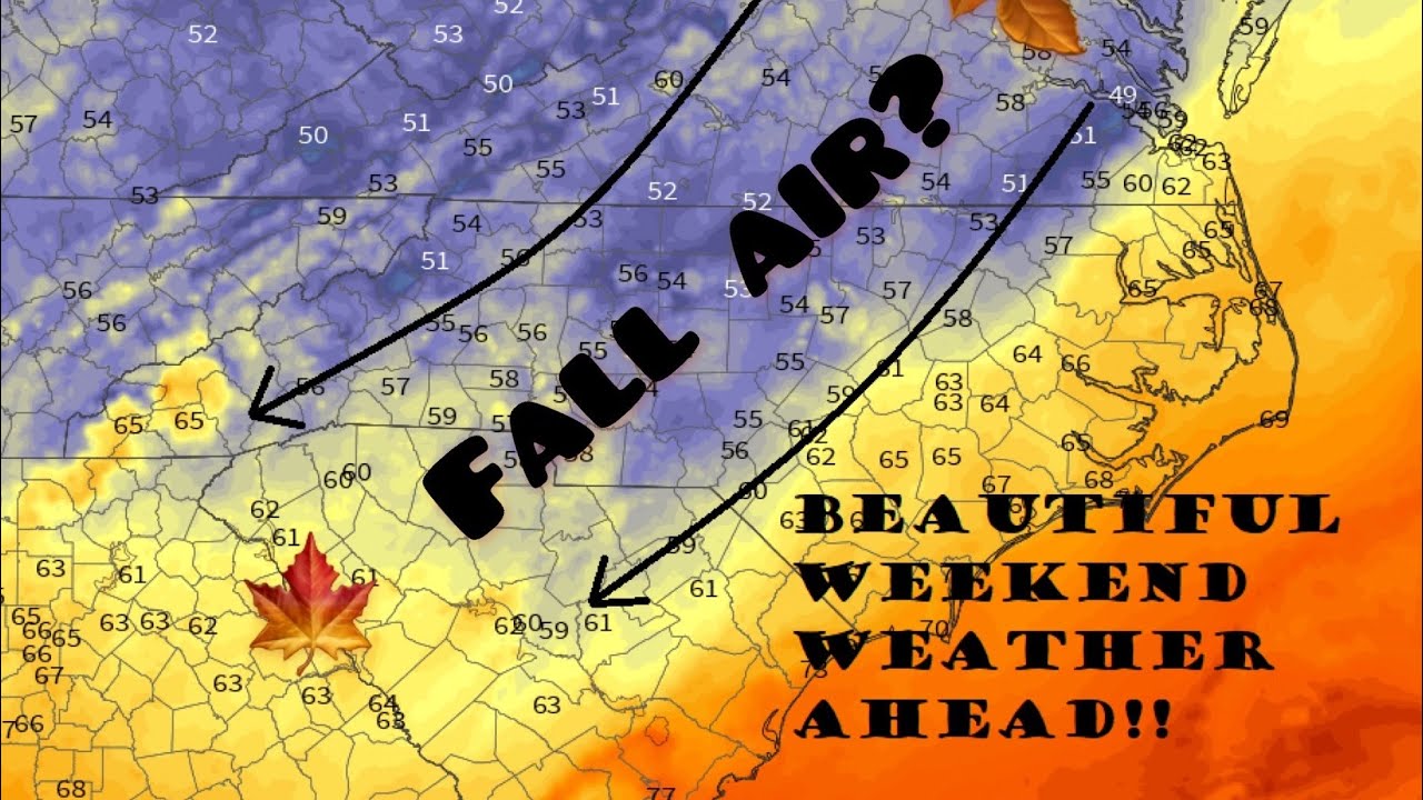 Cooler air to move in over the weekend! Taste of Fall! How cool? - YouTube