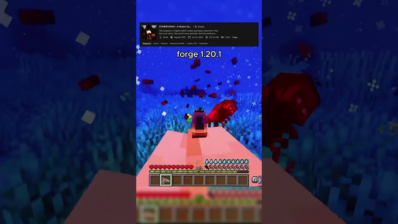 The Best Minecraft Zombie apocalypse modpack. (Zombiemania) 