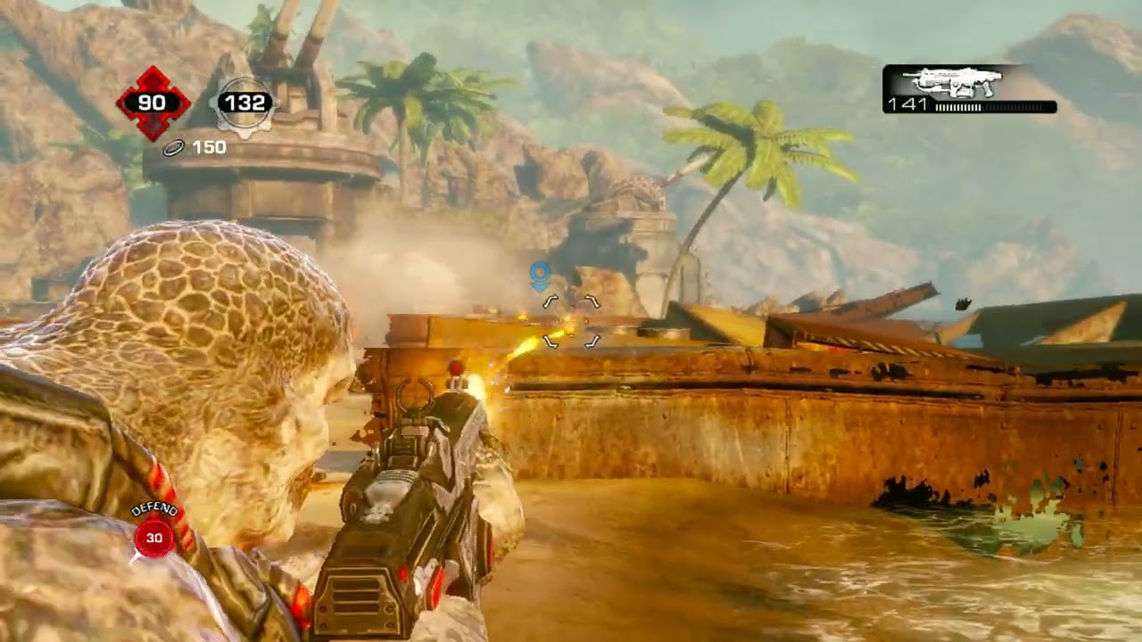 ВЕСЁЛАЯ ИГРА НА СЭНДБАР - Gears Of War 3