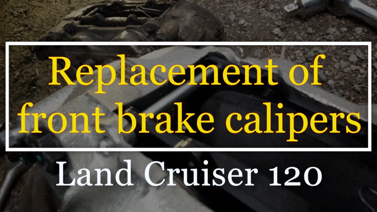 How to / DIY replace front brake calipers + pads Toyota Land